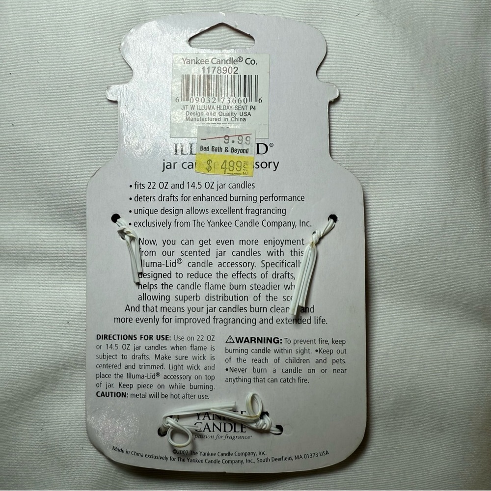 Yankee Candle Illuma-Lid Jar Candle Topper Accessory Hope Joy Christmas New - Picture 2 of 2